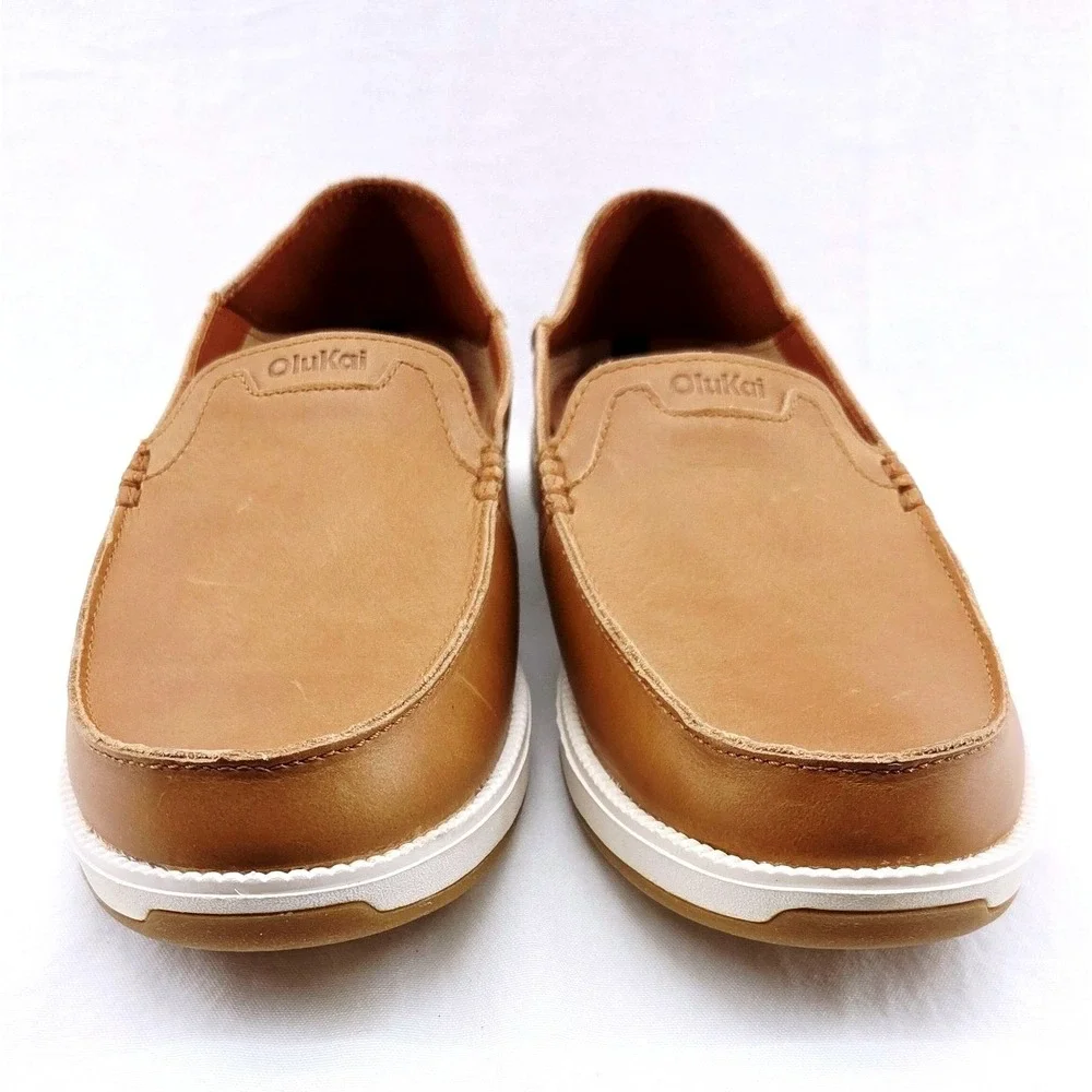 Olukai Kākaha Nia Convertible Tan Loafer - Size 11.5
